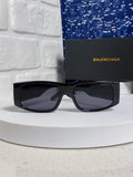 Balenciaga Square Black Lens Sunglasses for Men & Women - 372345