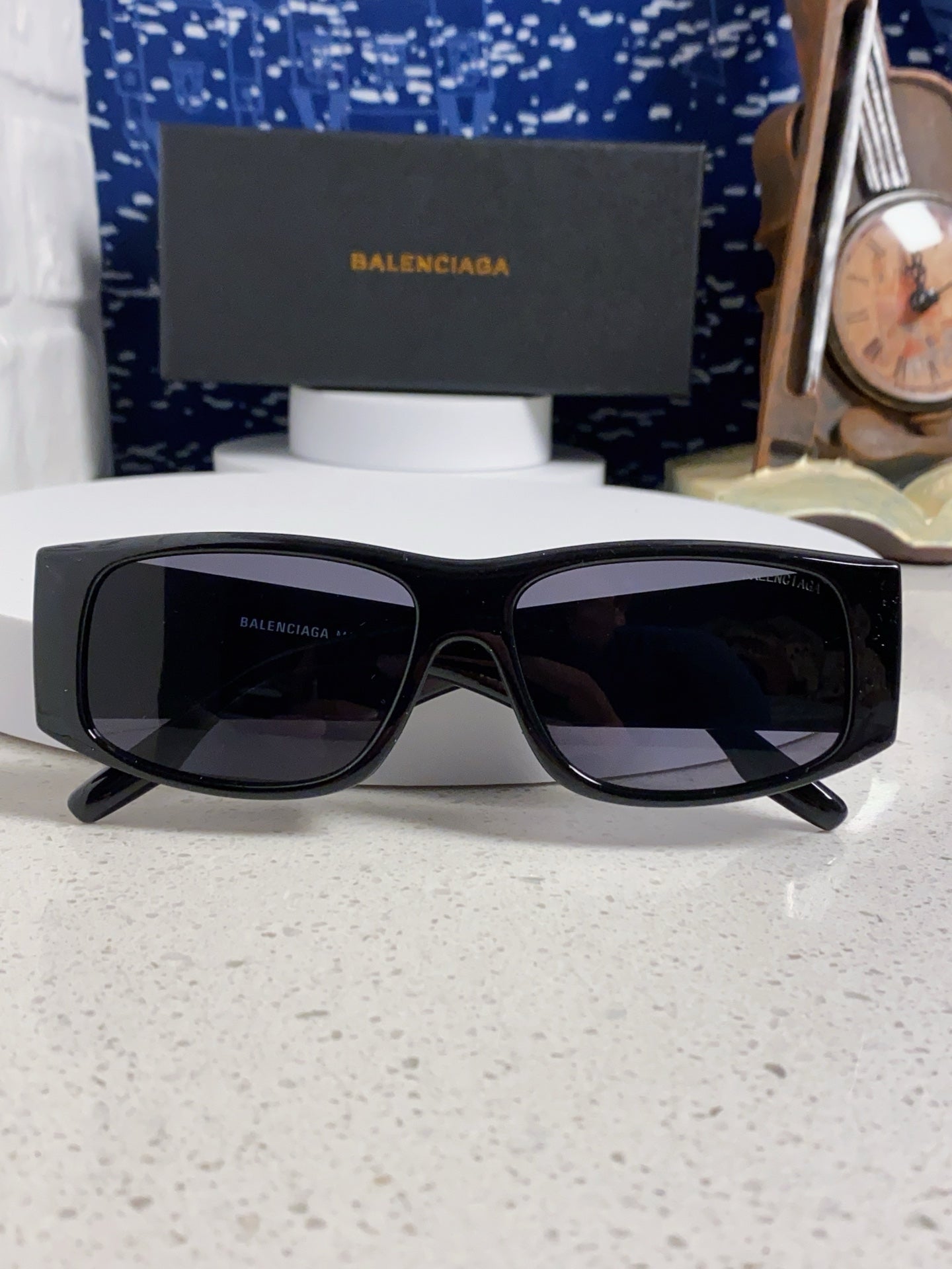 Balenciaga Square Black Lens Sunglasses for Men & Women - 372345 - detail image 8