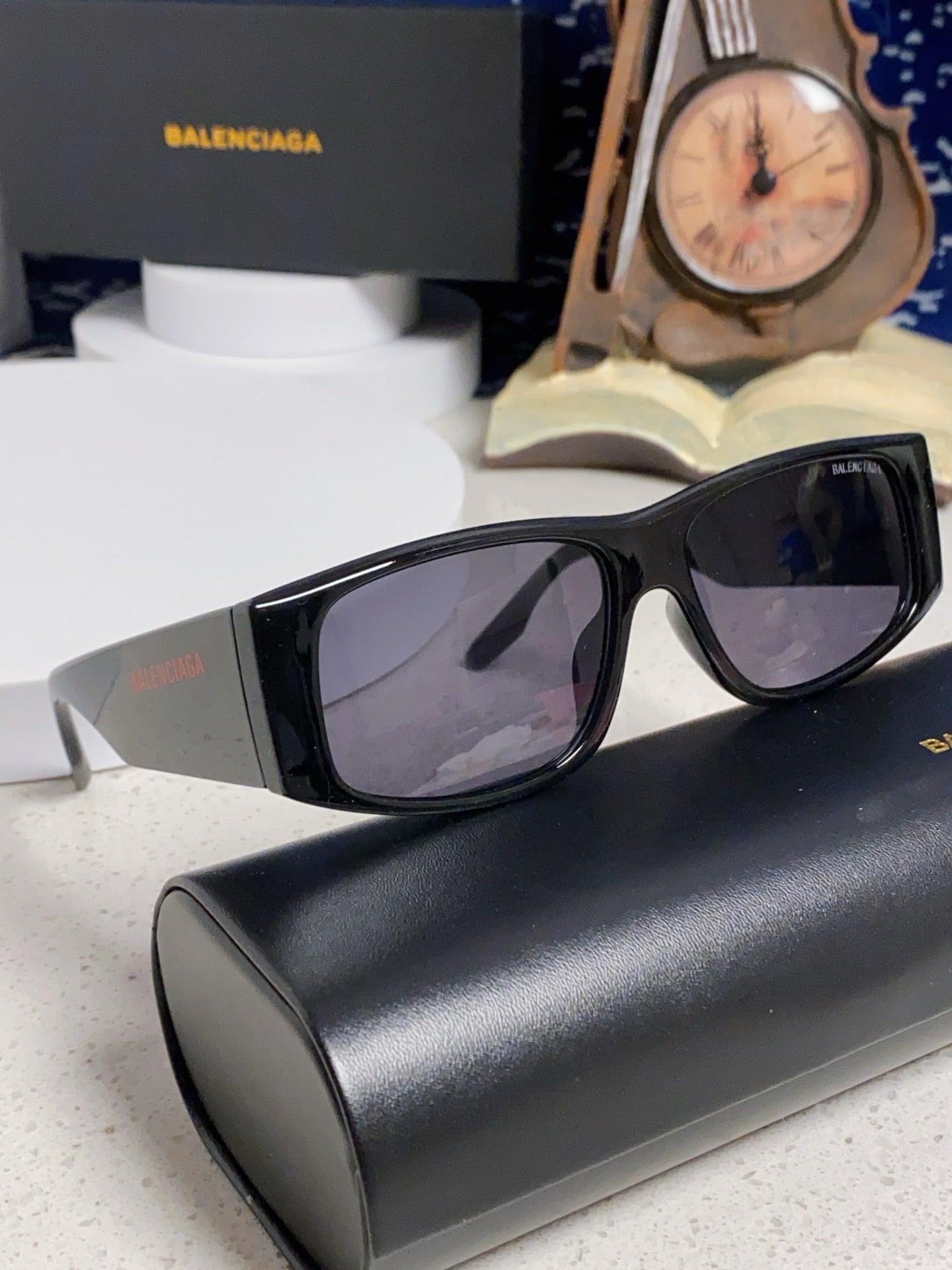 Balenciaga Square Black Lens Sunglasses for Men & Women - 372345 - detail image 9