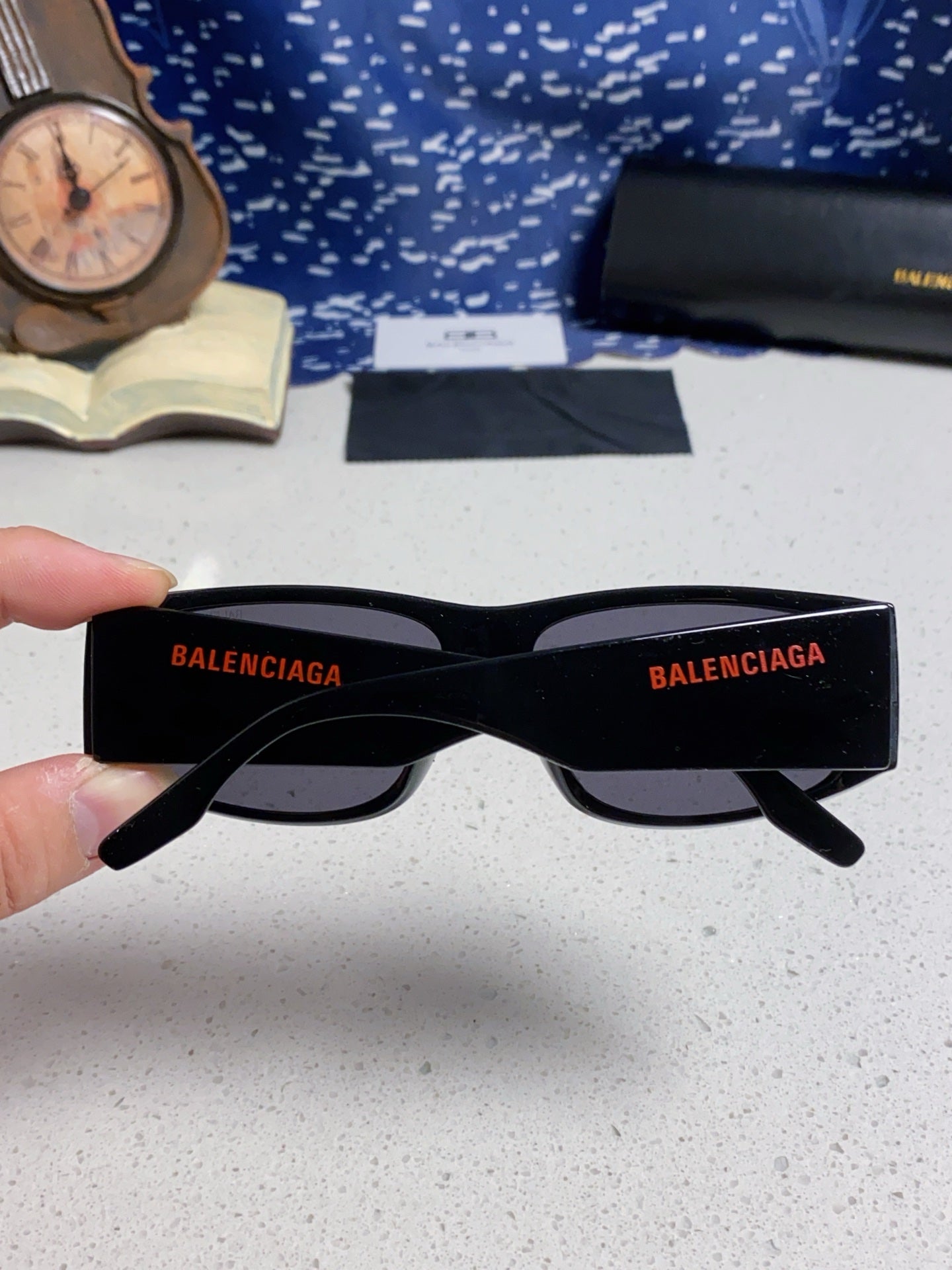 Balenciaga Square Black Lens Sunglasses for Men & Women - 372345 - detail image 4