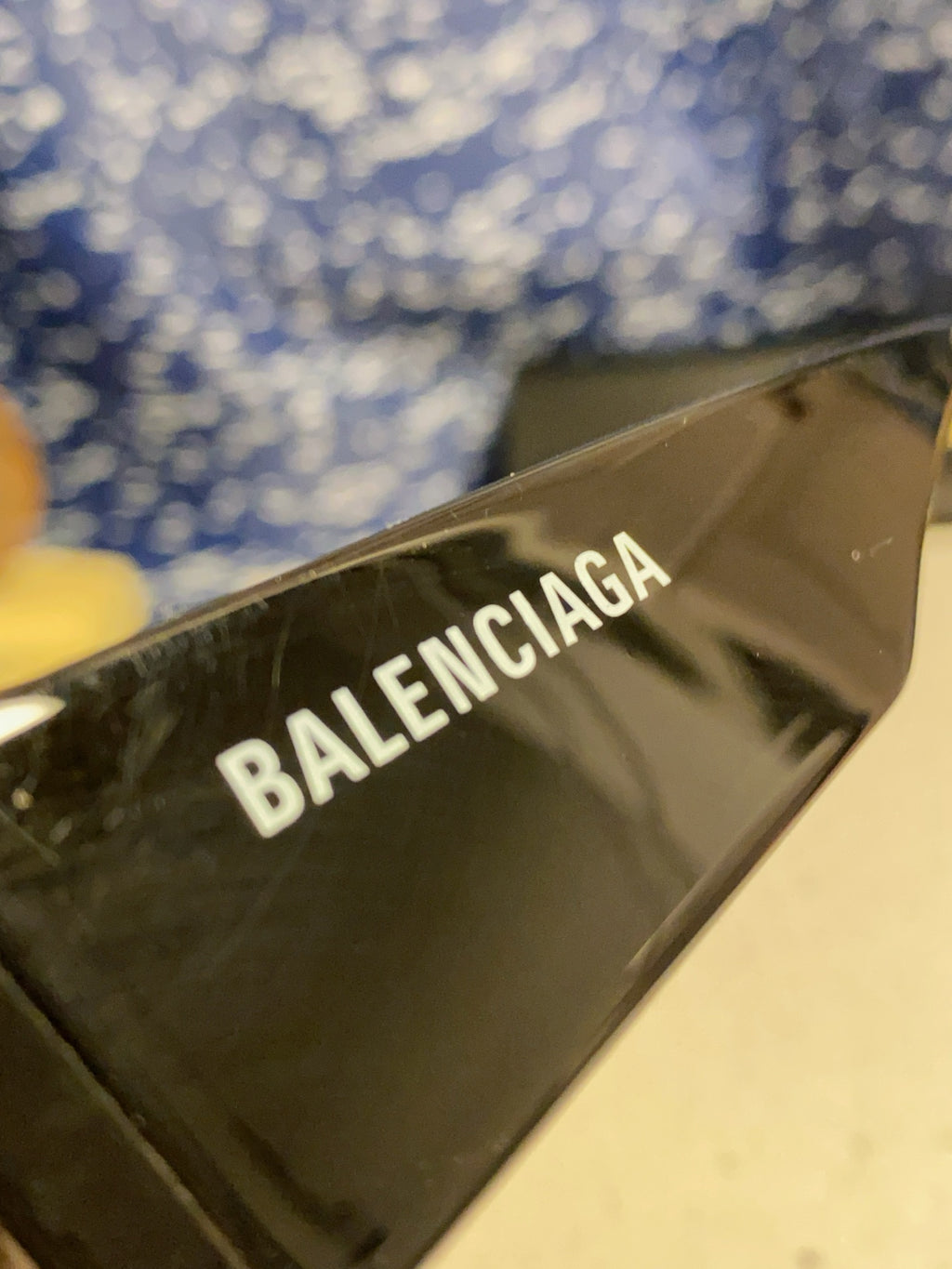 Balenciaga Square Blue Lens Sunglasses for Men & Women - 935205 - detail image 7