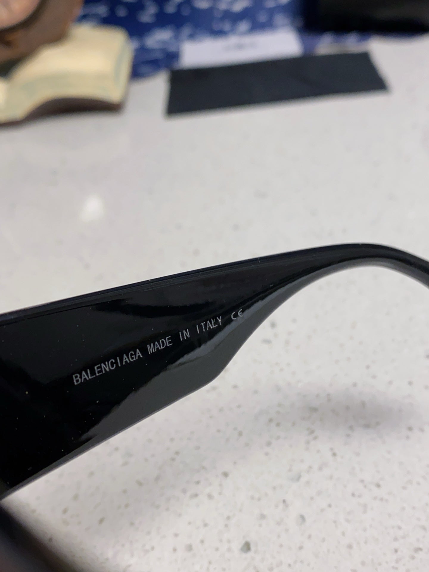 Balenciaga Square Blue Lens Sunglasses for Men & Women - 372346 - detail image 8