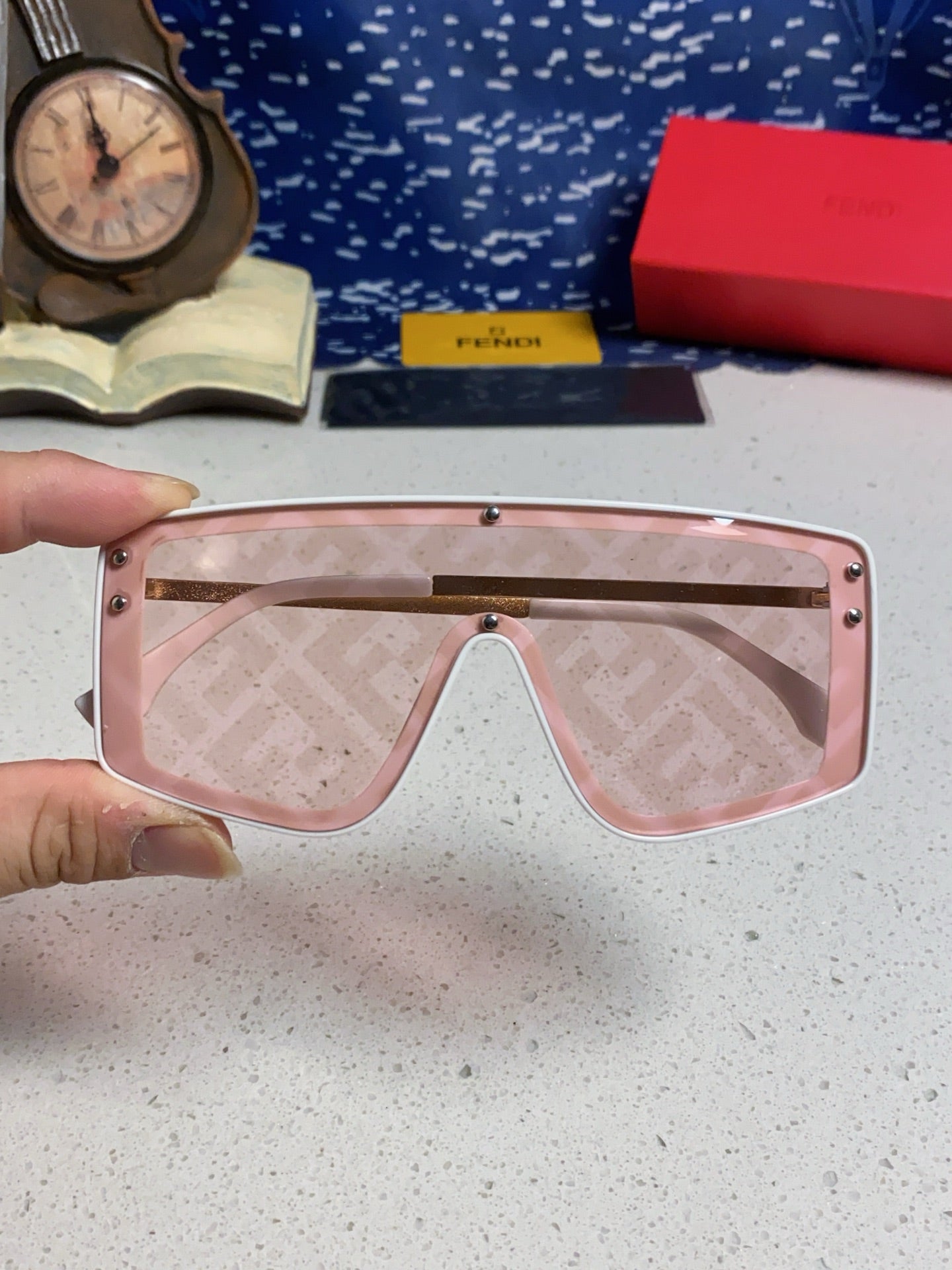 Fendi Fashion Silver Lens Sunglasses for Men & Women - 383041 - detail image 4