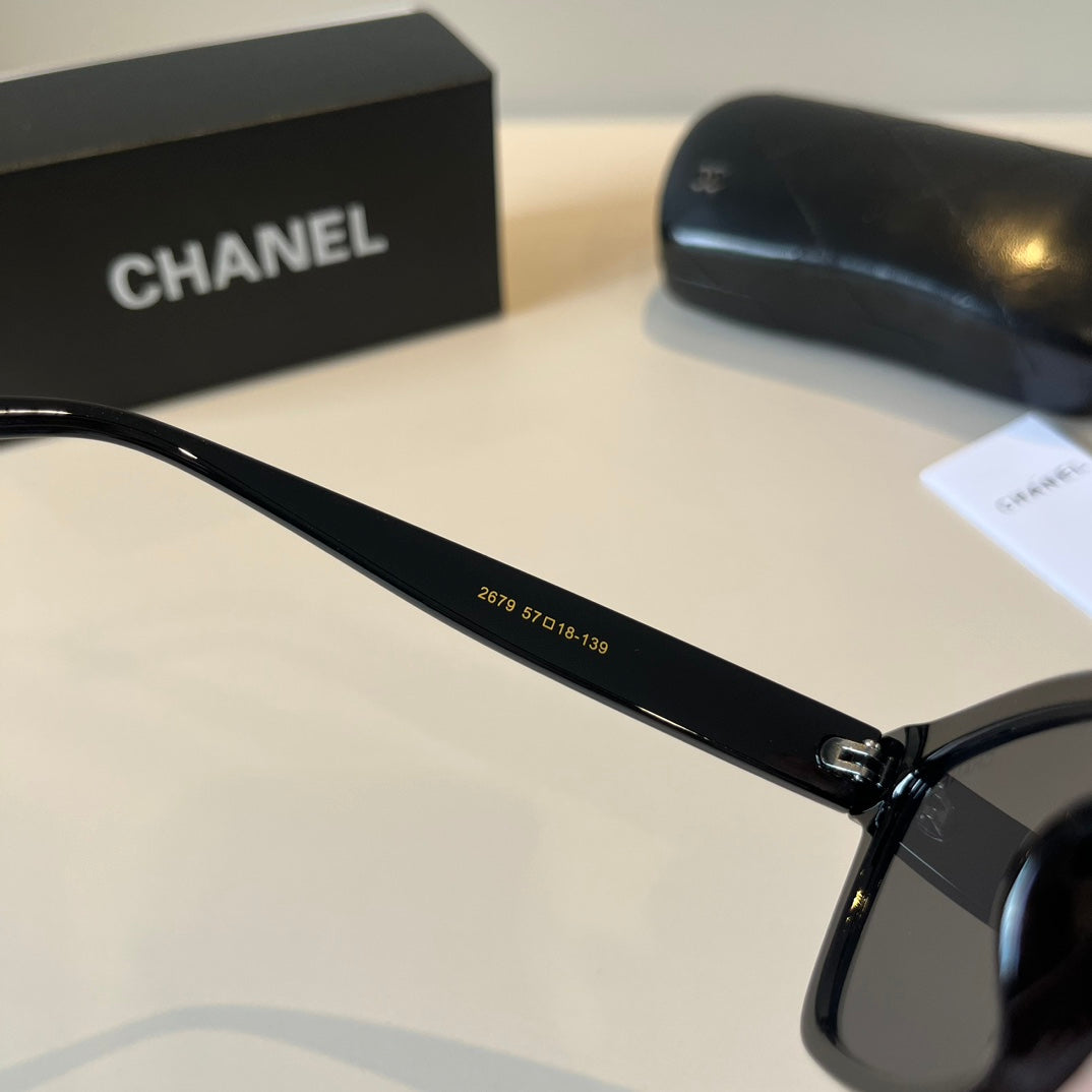 Chanel Square Black Lens Sunglasses for Men & Women - 465103 - detail image 6
