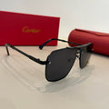 Cartier Lightweight Metal Rimless Silver Lens Sunglasses for Men & Wo - 432317