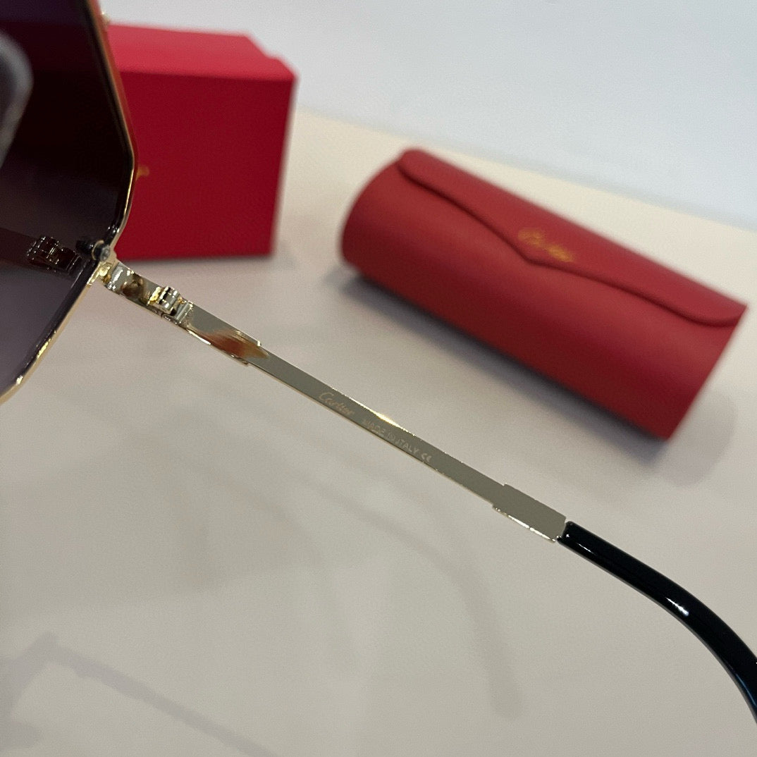 Cartier Lightweight Metal Rimless Silver Lens Sunglasses for Men & Wo - 432318 - detail image 10