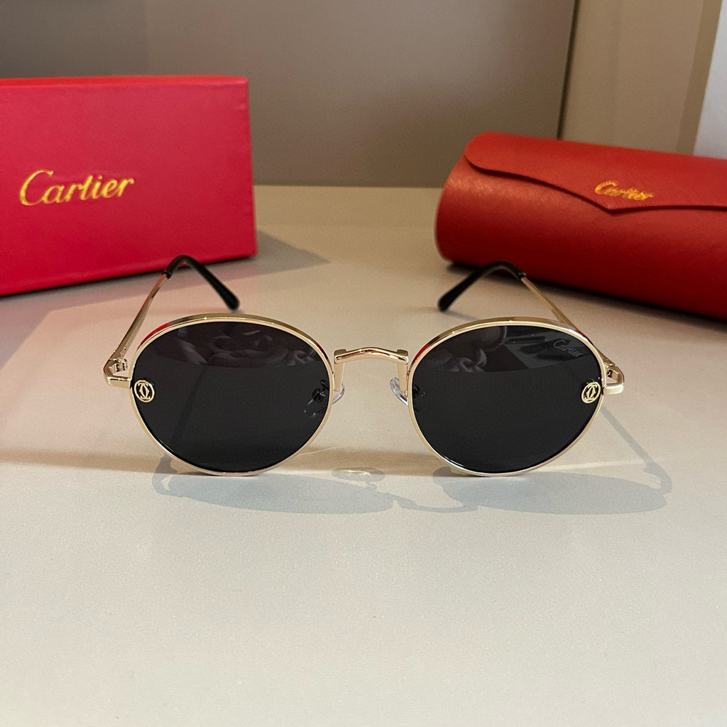 Cartier Metal Fashion Gold Lens Sunglasses for Men & Women - 415907 - detail image 2