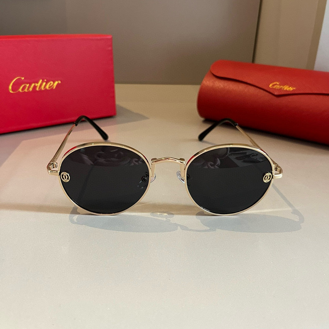 Cartier Metal Fashion Gold Lens Sunglasses for Men & Women - 415907 - detail image 2