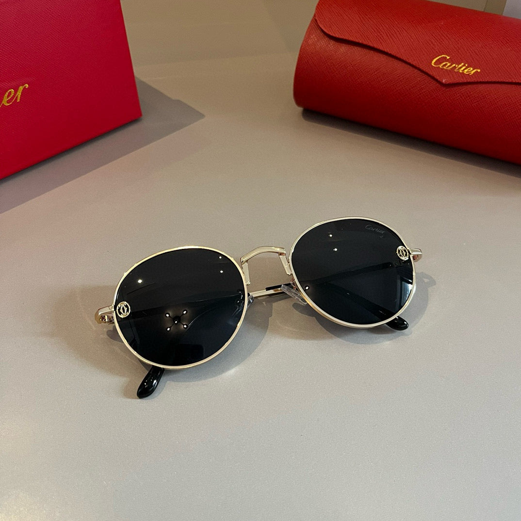 Cartier Metal Fashion Gold Lens Sunglasses for Men & Women - 415907 - detail image 6