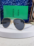Bottega Veneta Metal Aviator Red Lens Sunglasses for Men & Women