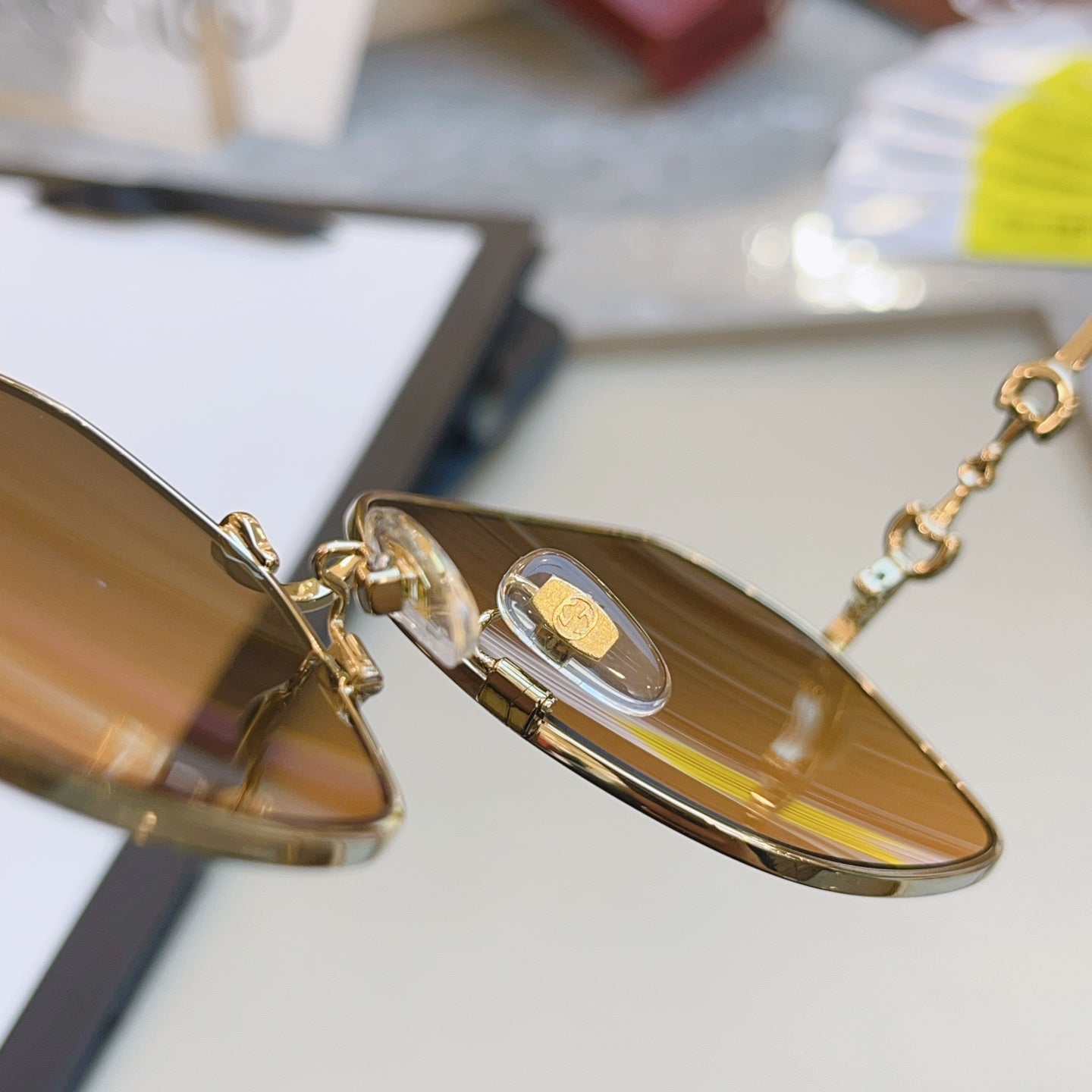 Gucci GG0882SA Square Brown Lens Sunglasses for Men & Women - 431473 - detail image 8
