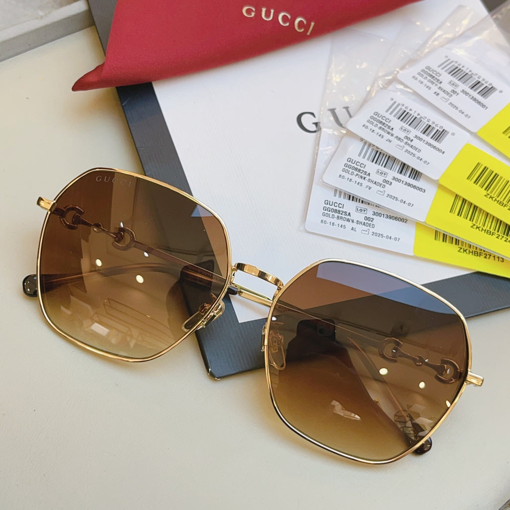 Gucci GG0882SA Square Black Lens Sunglasses for Men & Women - detail image 3