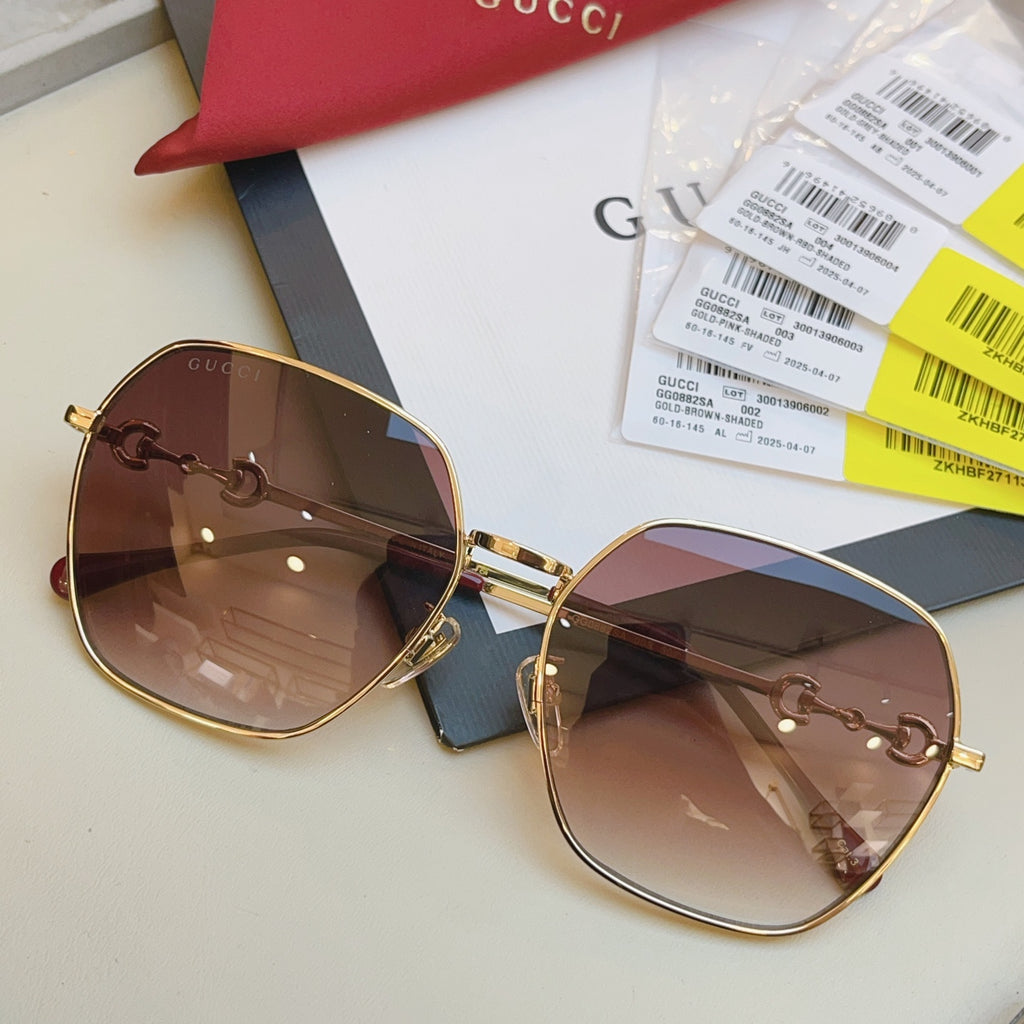 Gucci GG0882SA Square Black Lens Sunglasses for Men & Women - detail image 2