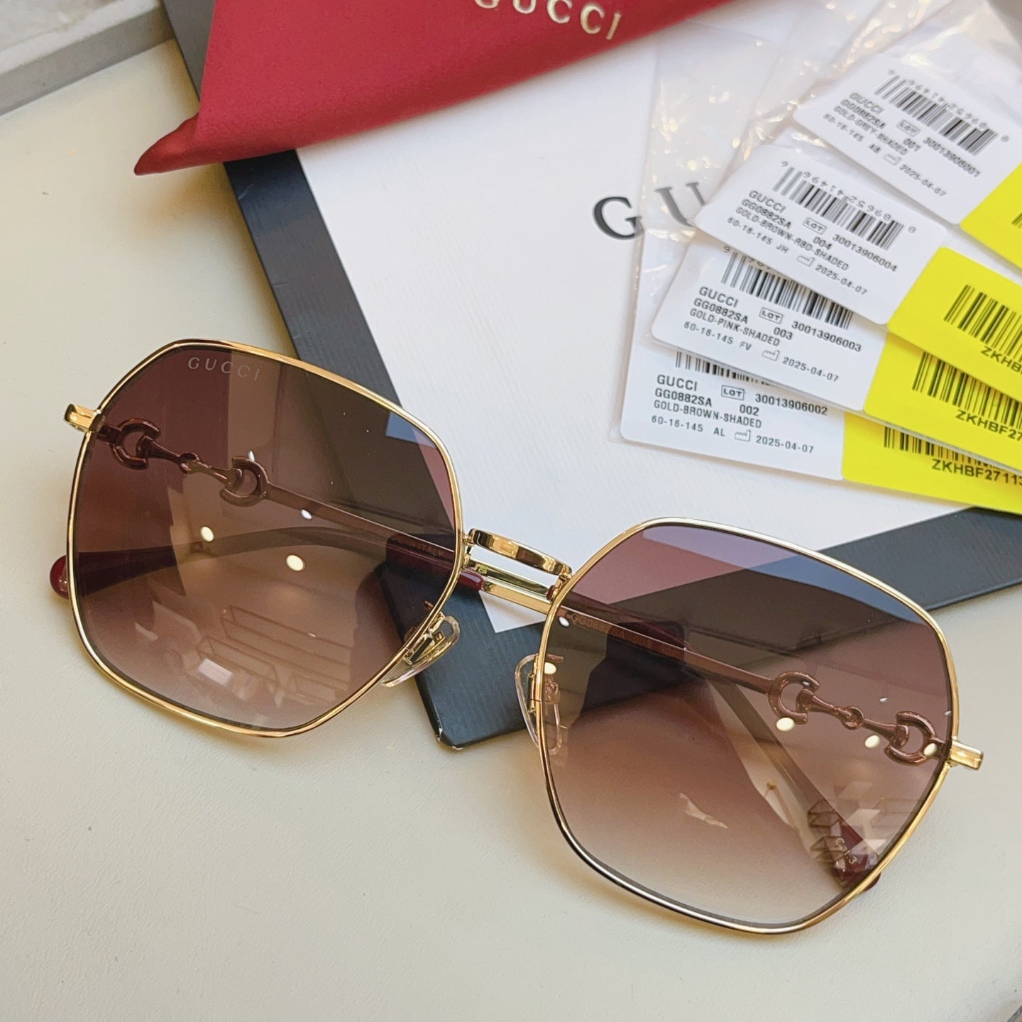 Gucci GG0882SA Square Black Lens Sunglasses for Men & Women - detail image 2