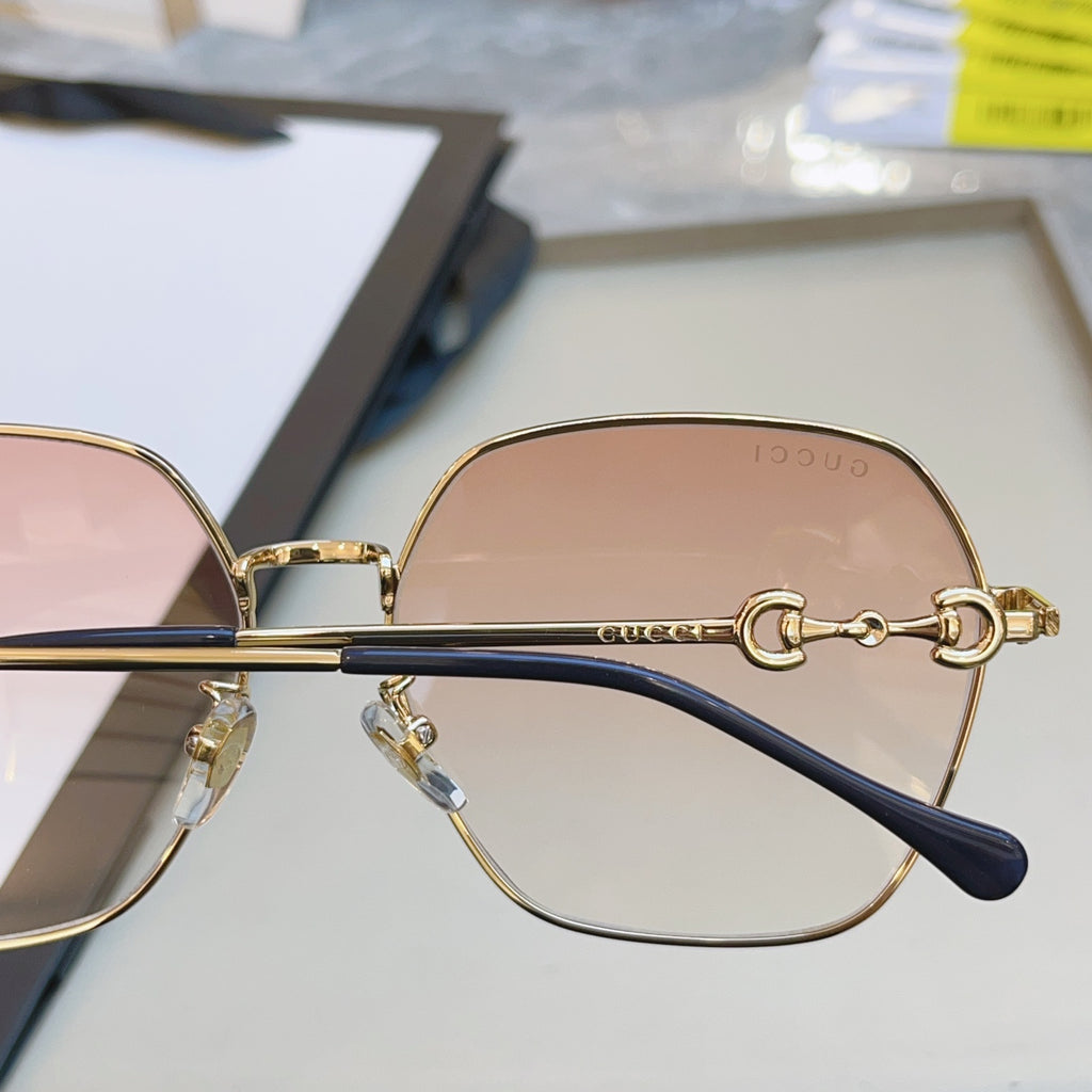 Gucci GG0882SA Square Brown Lens Sunglasses for Men & Women - detail image 6