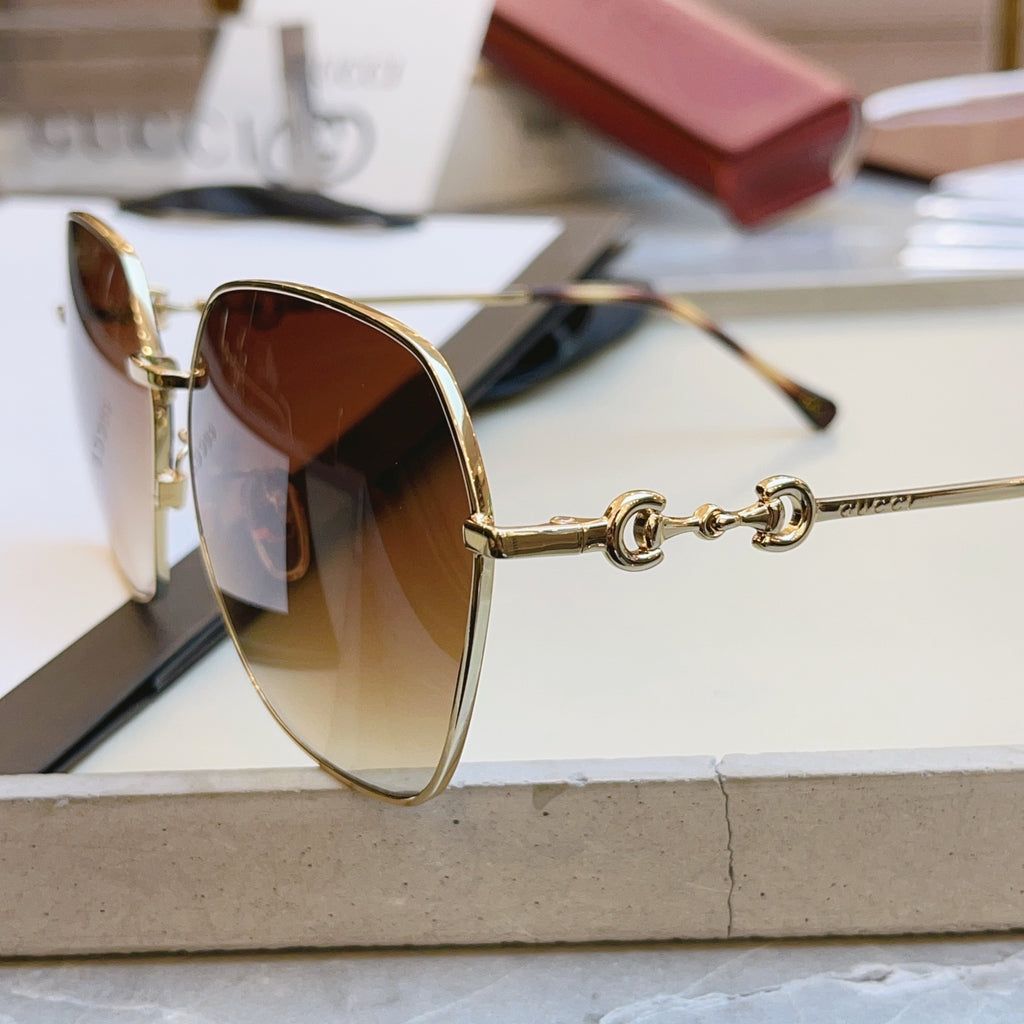 Gucci GG0882SA Square Brown Lens Sunglasses for Men & Women