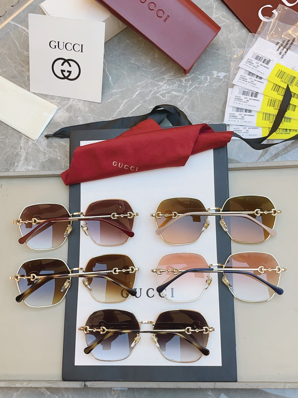 Gucci GG0882SA Square Brown Lens Sunglasses for Men & Women - detail image 9