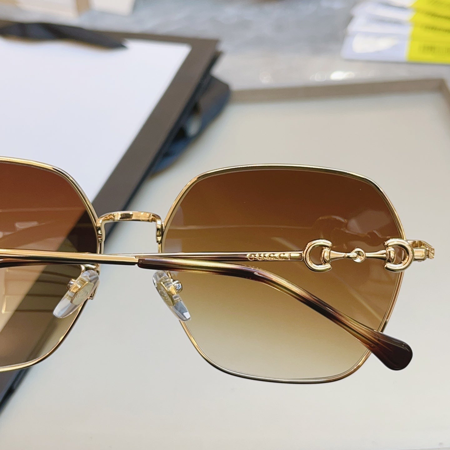 Gucci GG0882SA Square Brown Lens Sunglasses for Men & Women - detail image 3