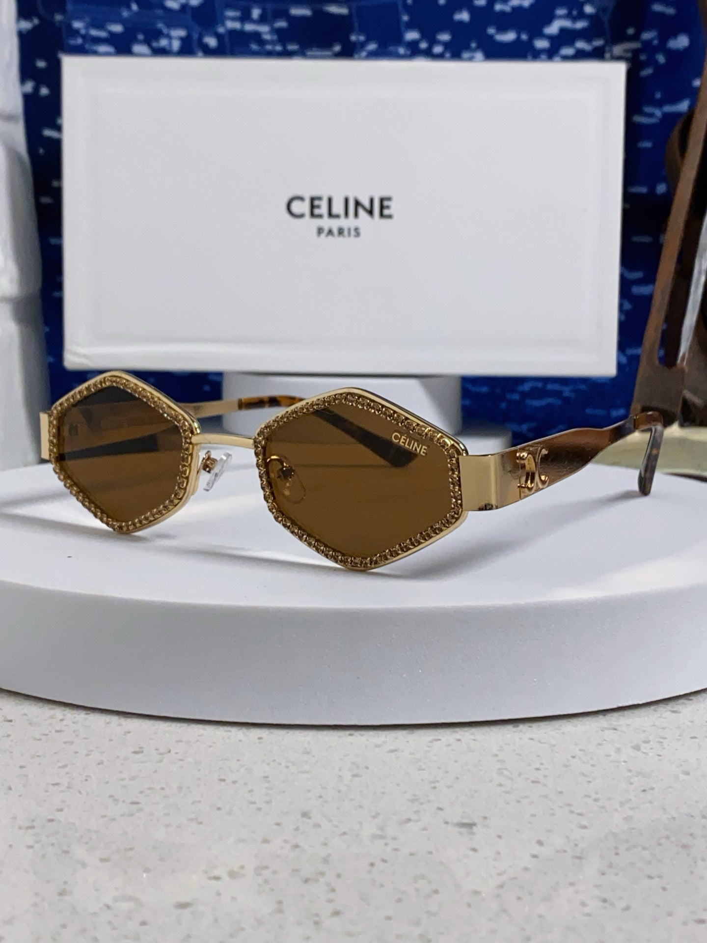 Celine Fashion Brown Lens Sunglasses for Men & Women - 415613