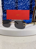 Cartier Lightweight Rimless Silver Lens Sunglasses for Men & Women - 449481