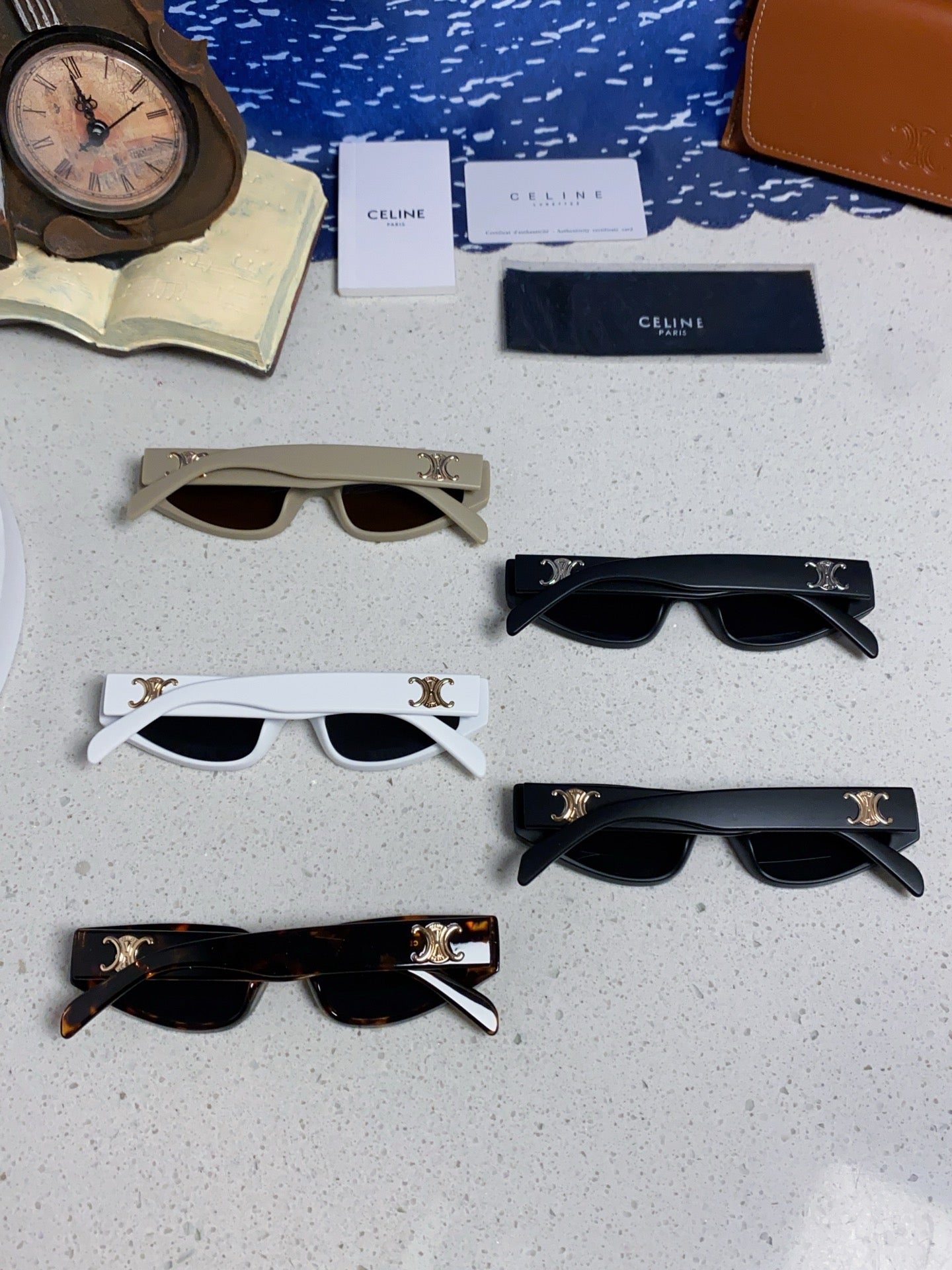 Celine Cat-Eye Silver Lens Sunglasses for Men & Women - 465471 - detail image 11