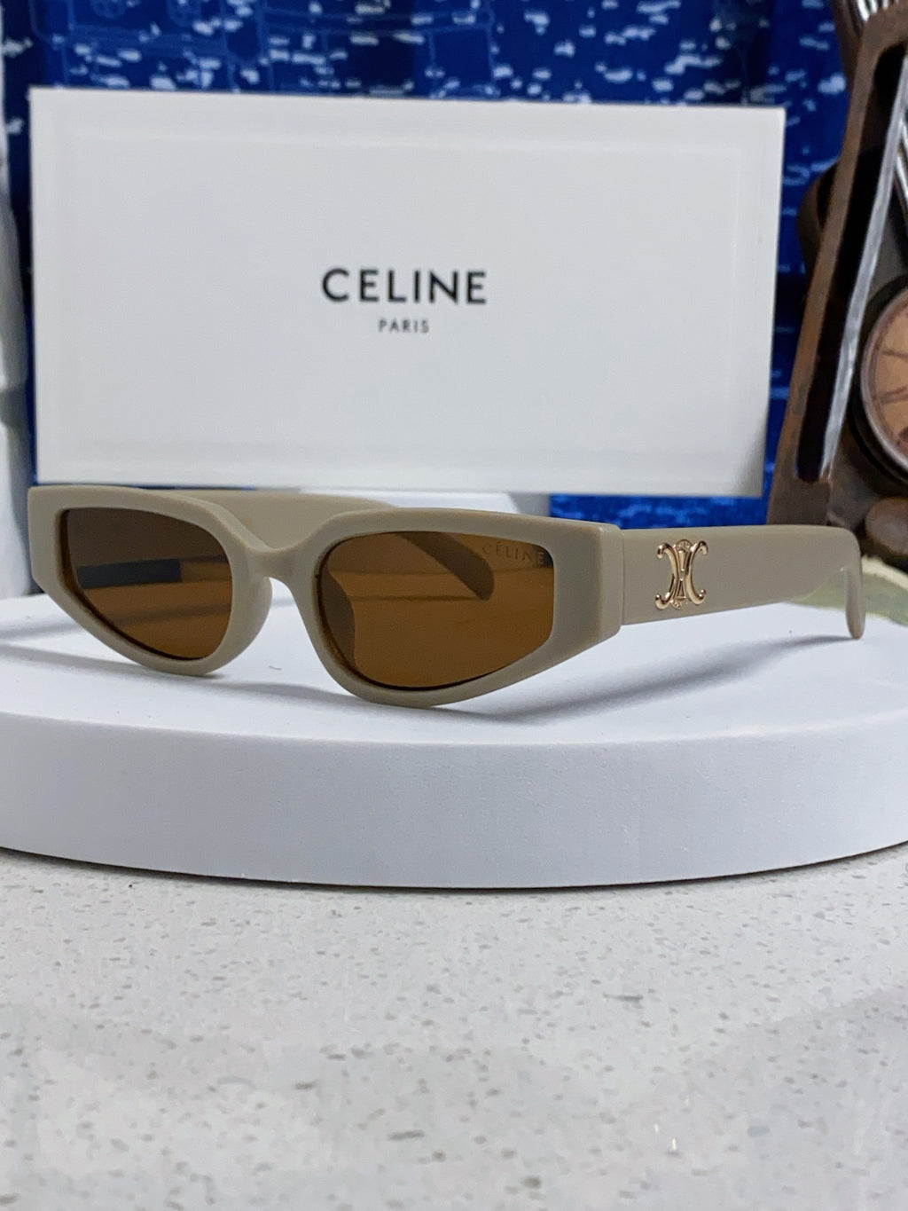 Celine Cat-Eye Brown Lens Sunglasses for Men & Women - 465470