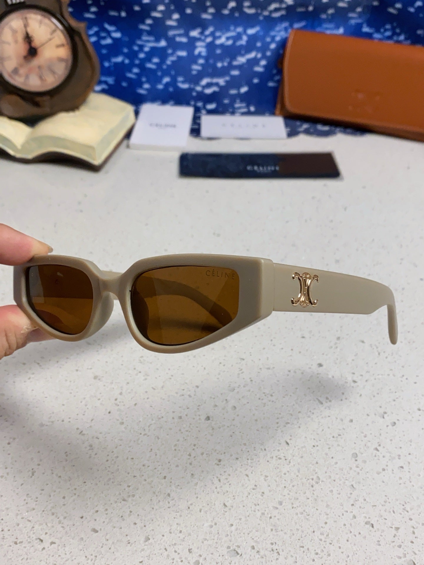 Celine Cat-Eye Brown Lens Sunglasses for Men & Women - 465470 - detail image 6