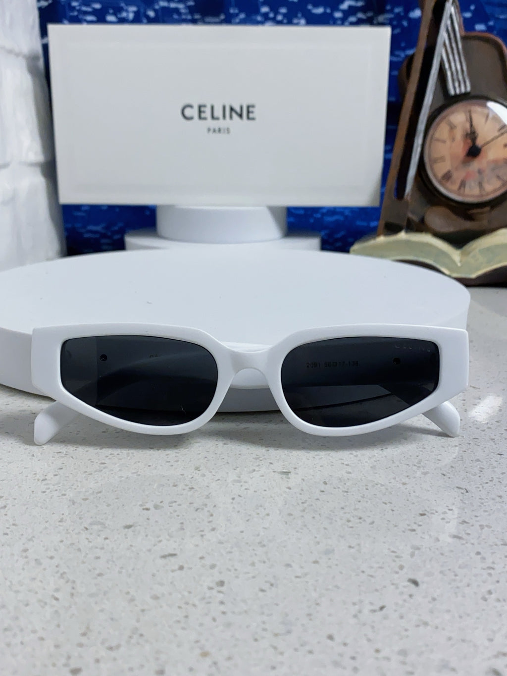 Celine Cat-Eye Silver Lens Sunglasses for Men & Women - 465471 - detail image 9