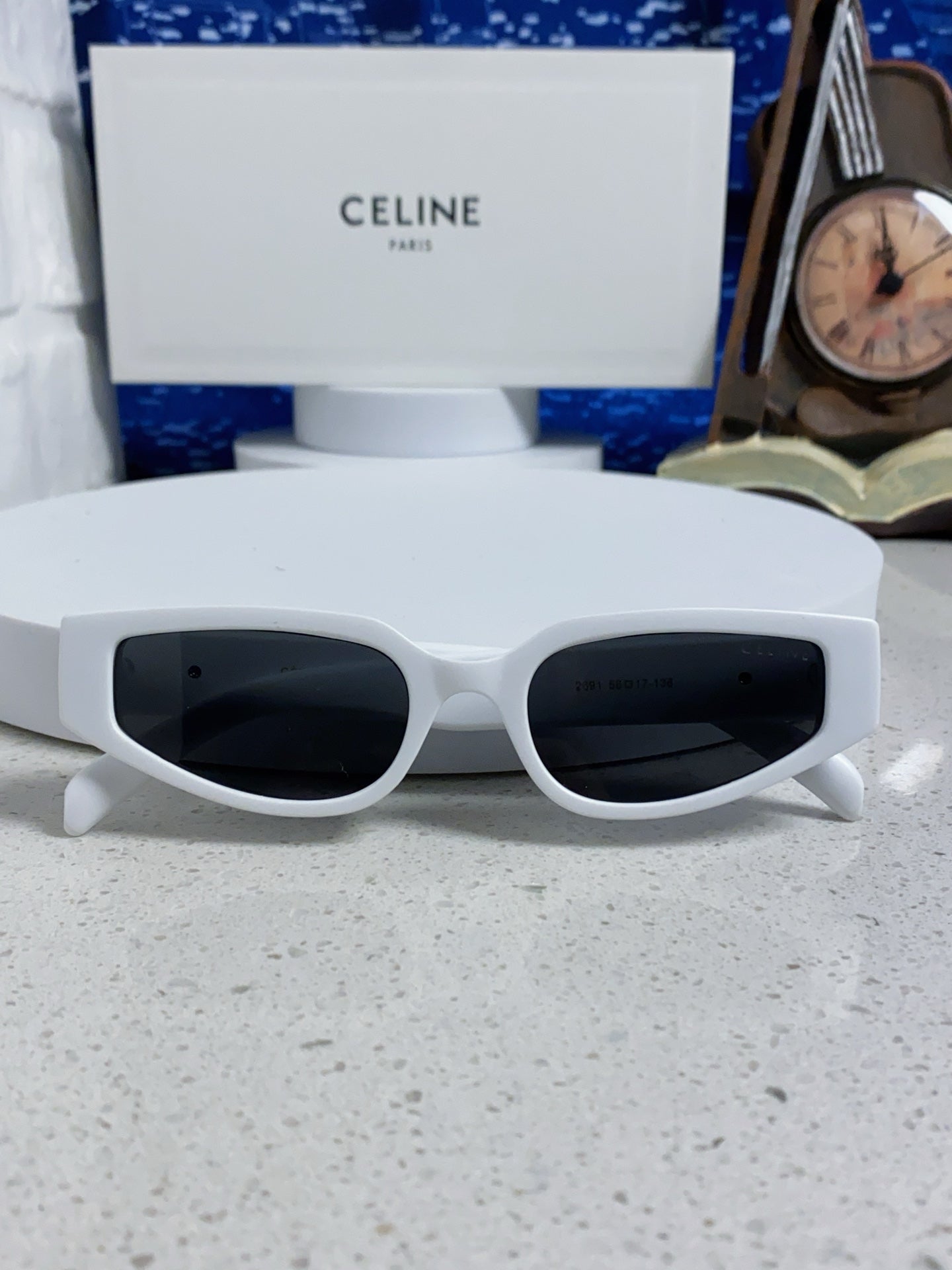 Celine Cat-Eye Silver Lens Sunglasses for Men & Women - 465471 - detail image 9