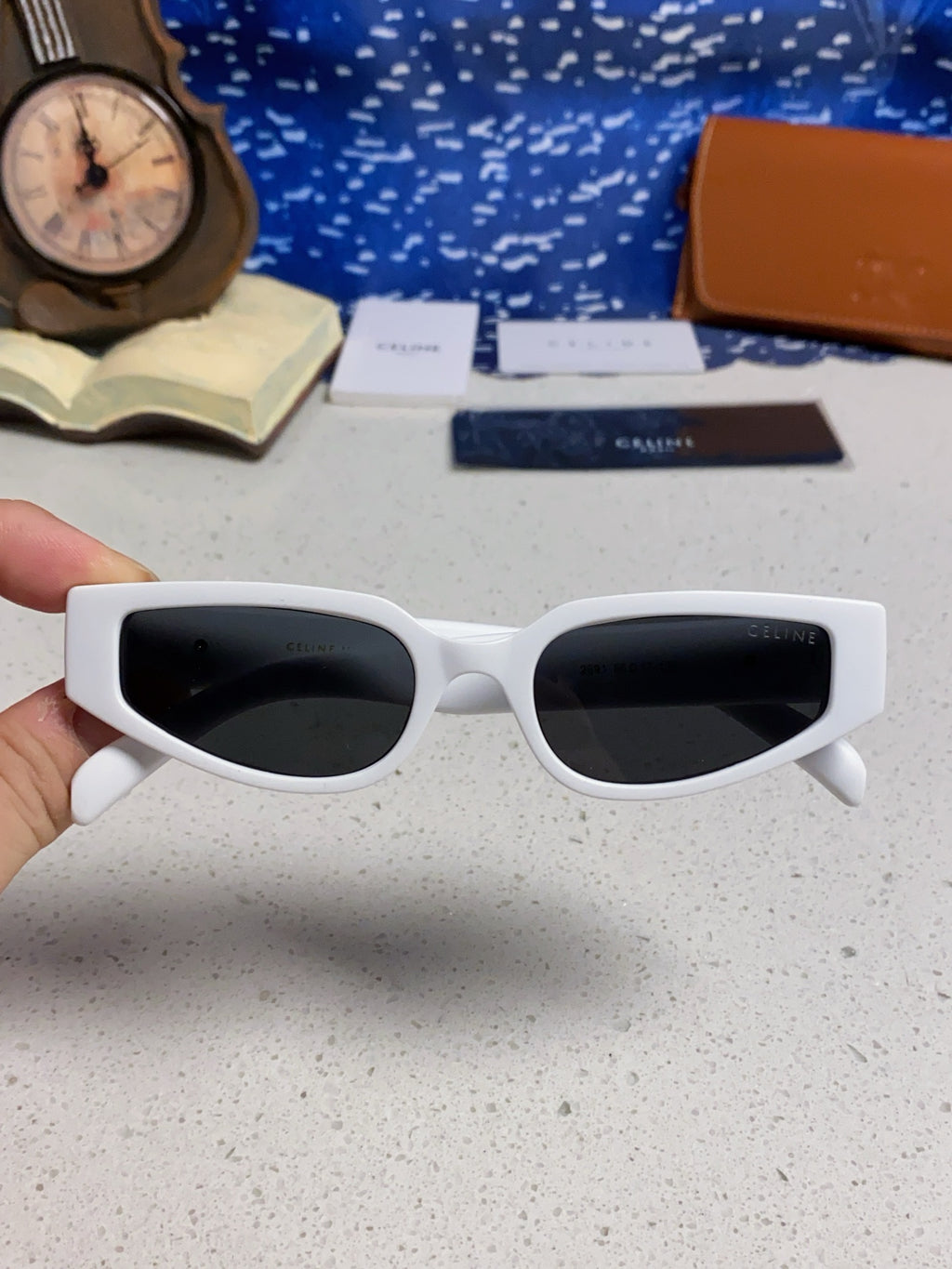 Celine Cat-Eye Silver Lens Sunglasses for Men & Women - 465471 - detail image 4