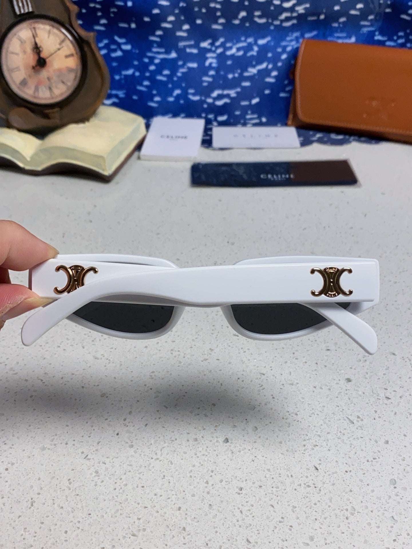 Celine Cat-Eye Silver Lens Sunglasses for Men & Women - 465471 - detail image 5