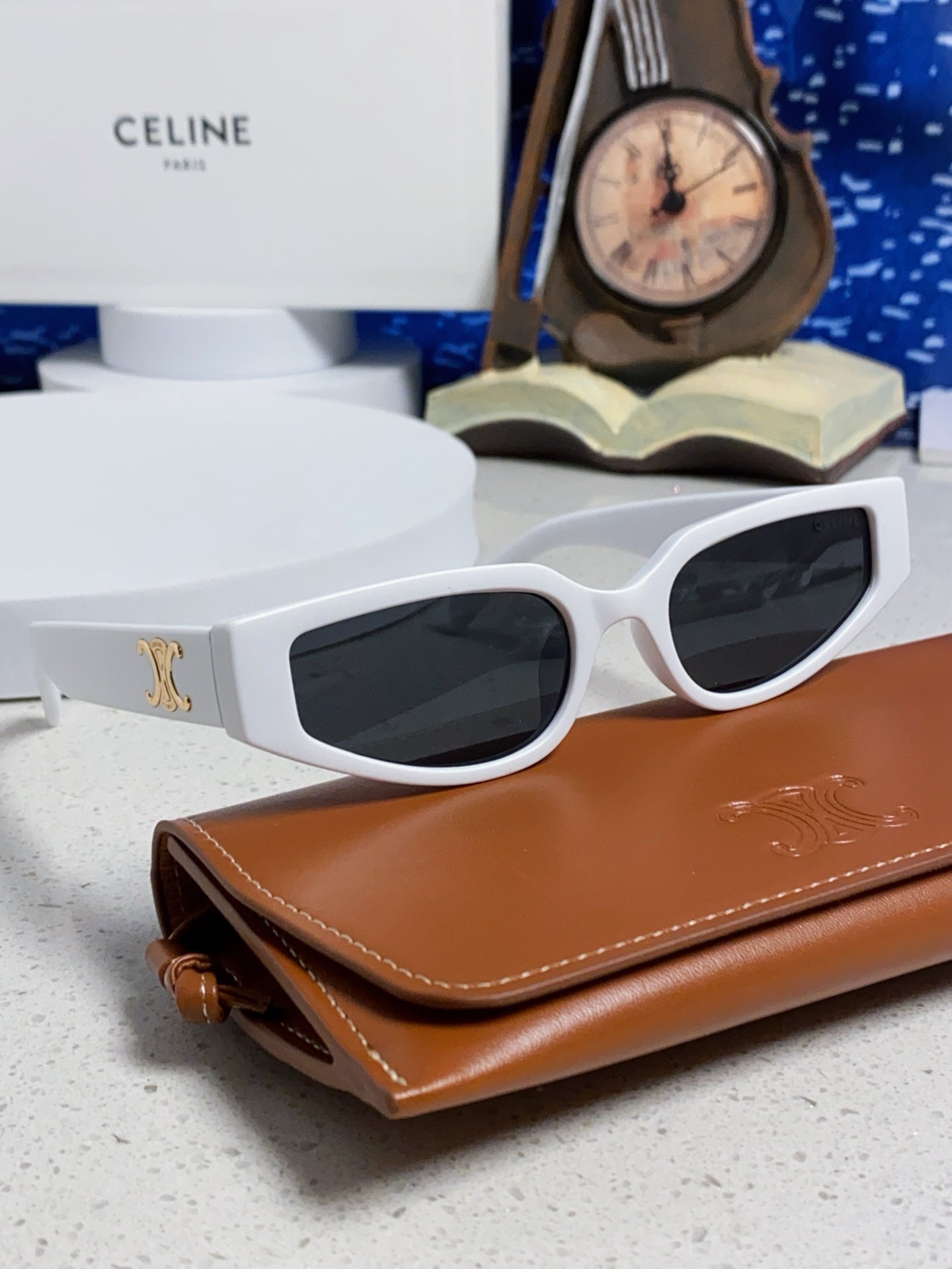 Celine Cat-Eye Silver Lens Sunglasses for Men & Women - 465471 - detail image 10
