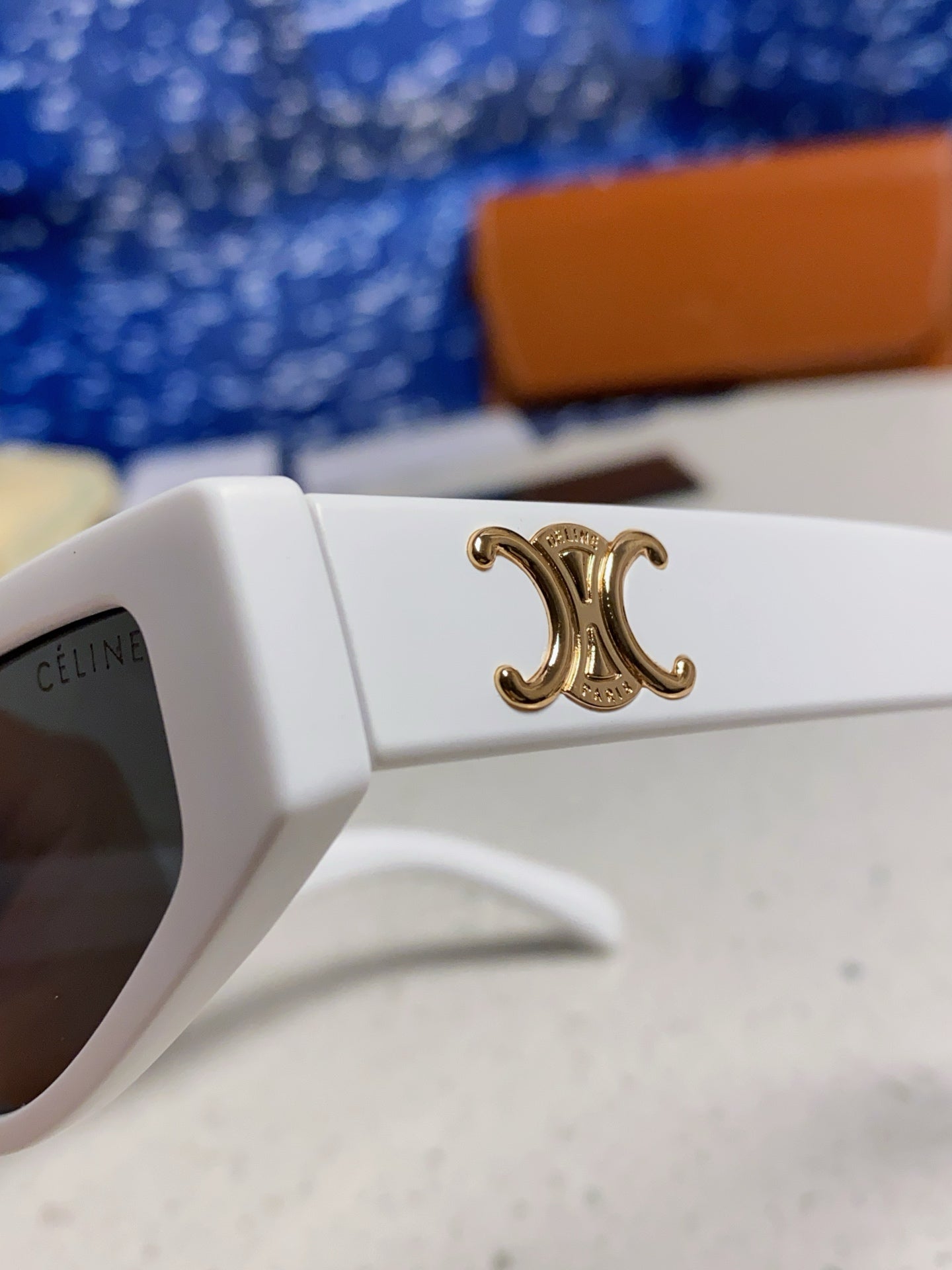 Celine Cat-Eye Silver Lens Sunglasses for Men & Women - 465471 - detail image 7