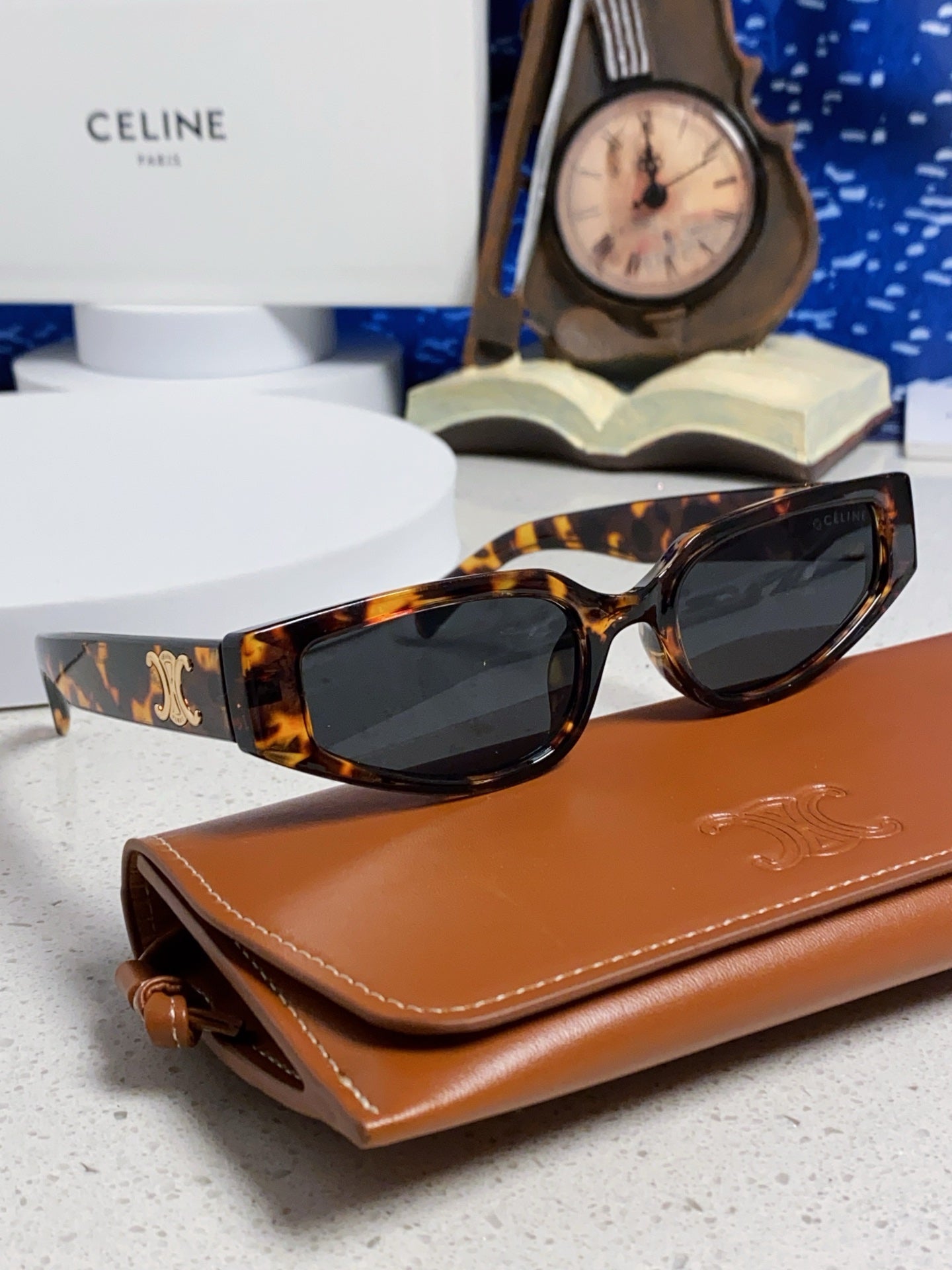 Celine Cat-Eye Blue Lens Sunglasses for Men & Women - 465472 - detail image 10