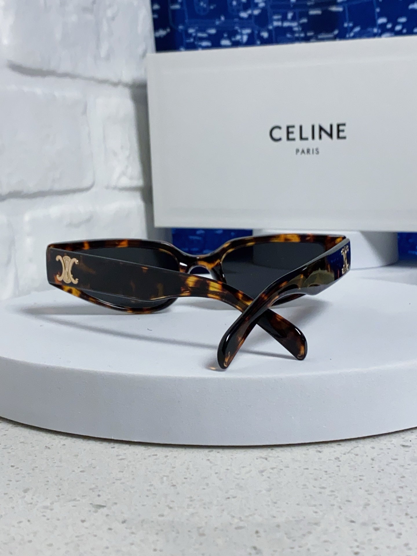 Celine Cat-Eye Blue Lens Sunglasses for Men & Women - 465472 - detail image 3