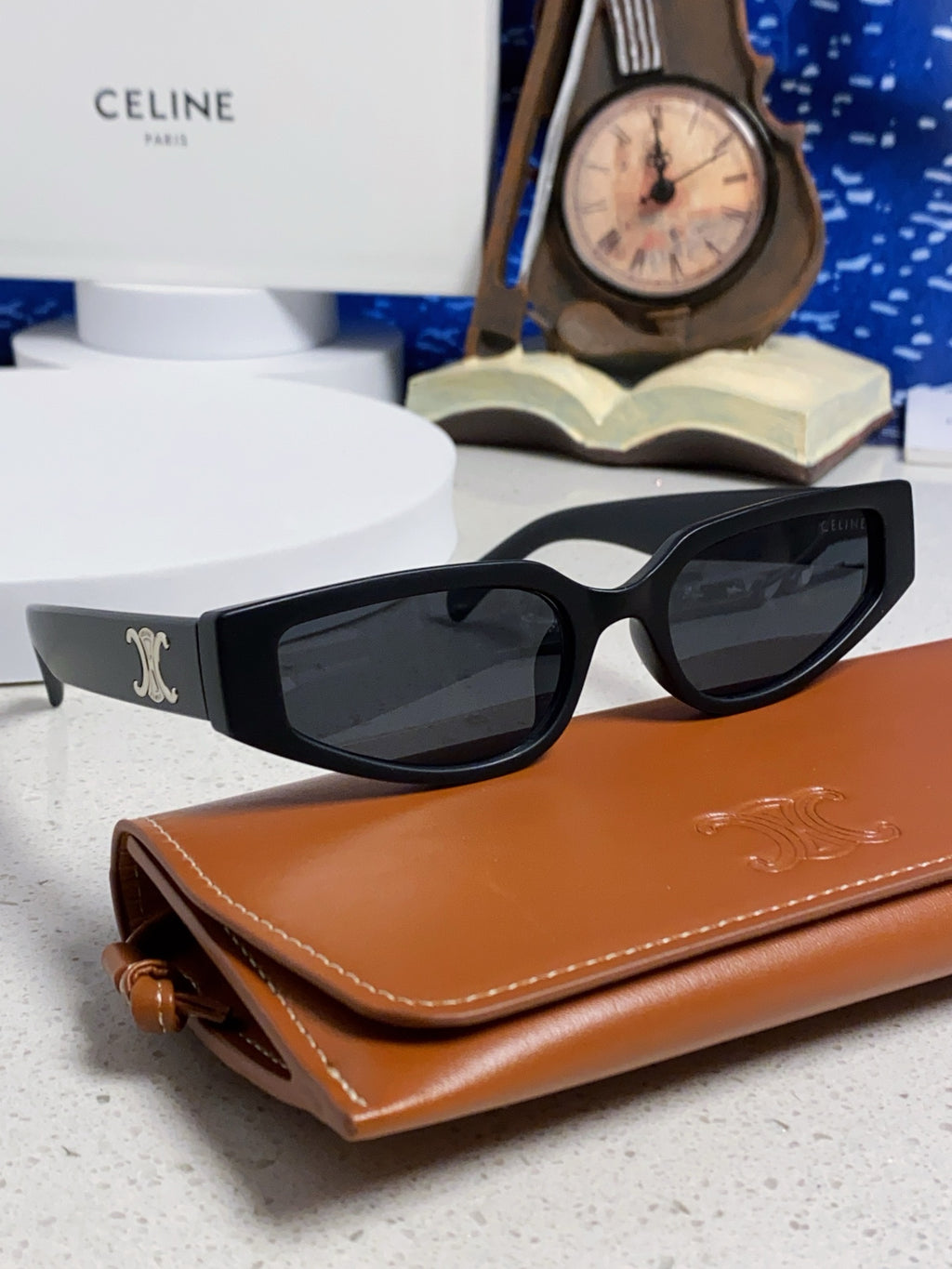 Celine Cat-Eye Silver Lens Sunglasses for Men & Women - 465473 - detail image 10