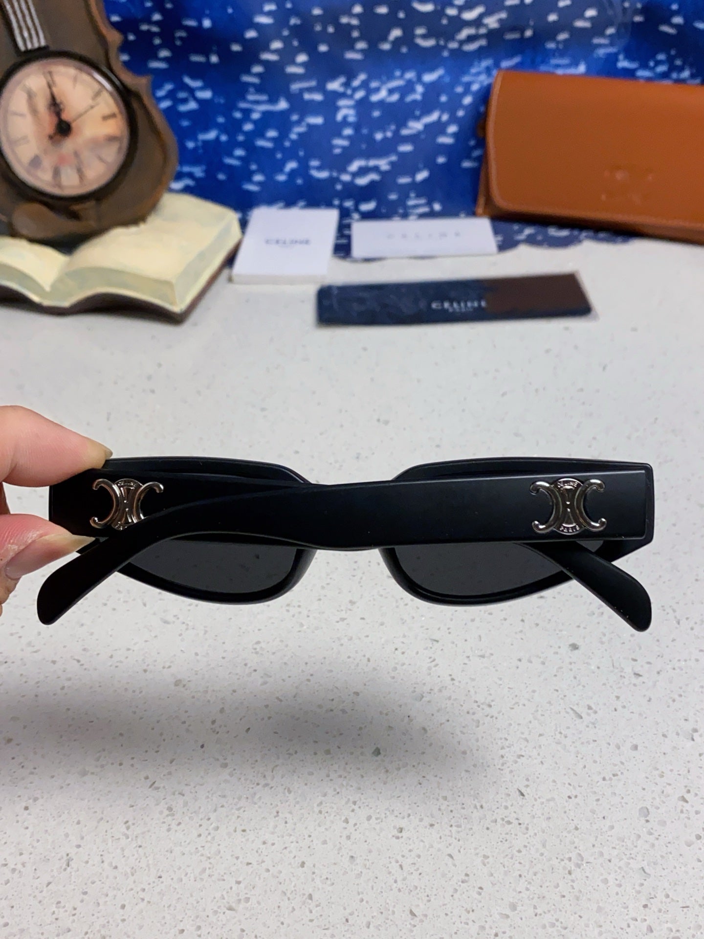 Celine Cat-Eye Silver Lens Sunglasses for Men & Women - 465473 - detail image 5