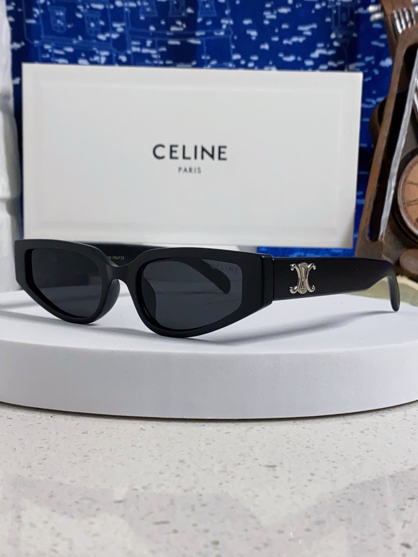 Celine Cat-Eye Silver Lens Sunglasses for Men & Women - 465473