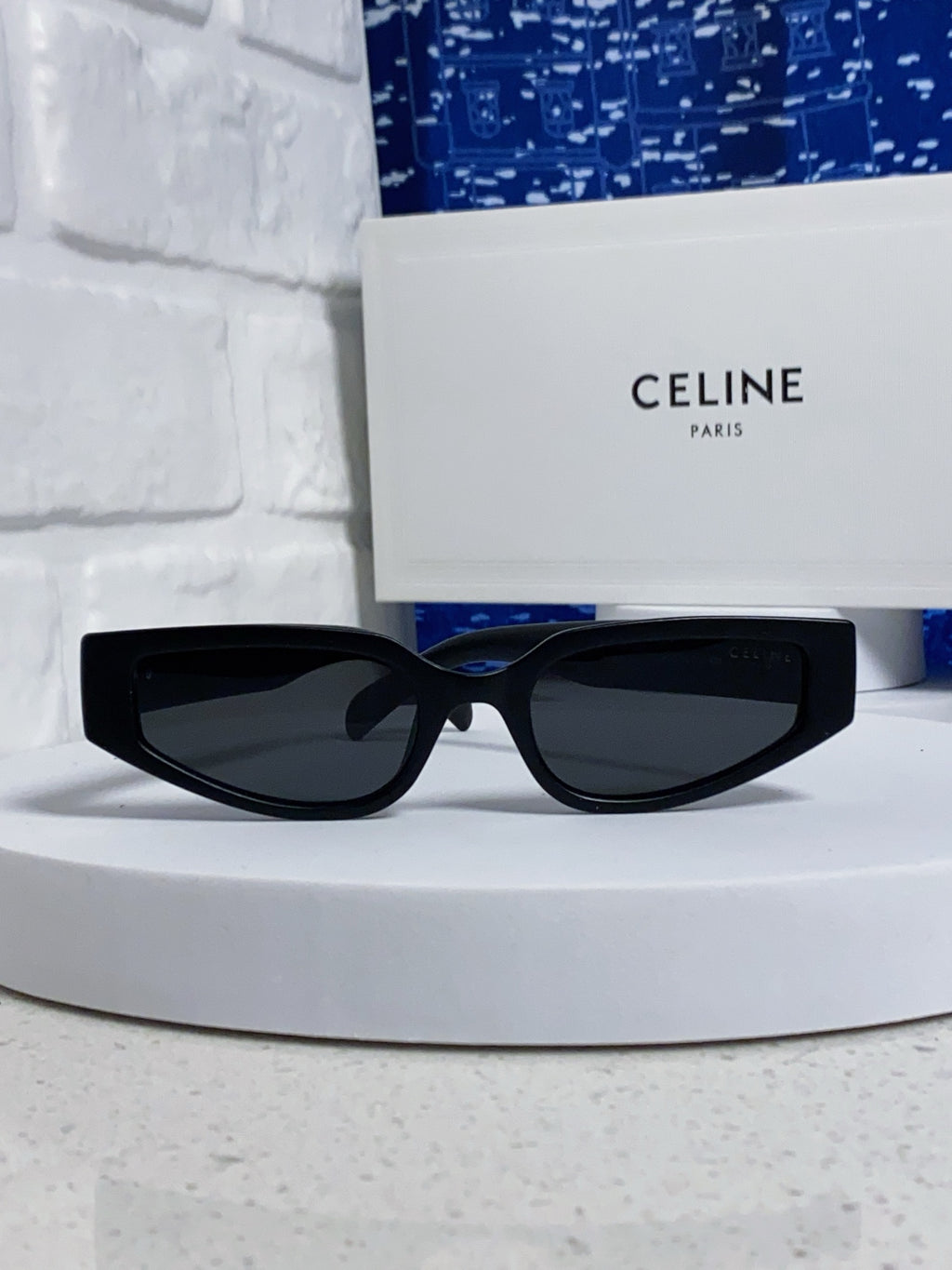 Celine Cat-Eye Blue Lens Sunglasses for Men & Women - detail image 2
