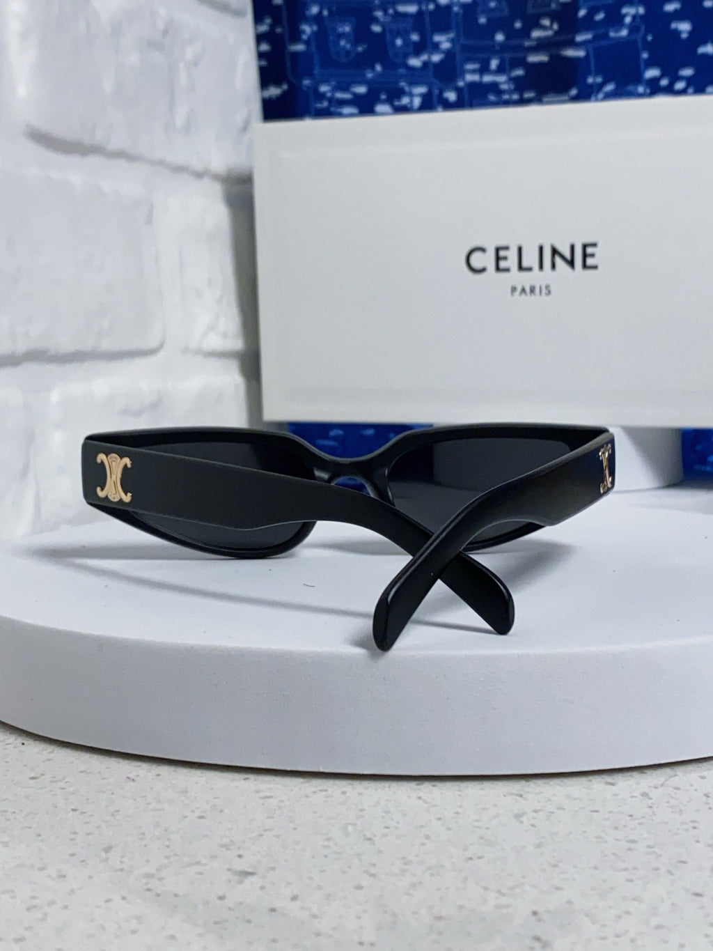 Celine Cat-Eye Blue Lens Sunglasses for Men & Women - detail image 3