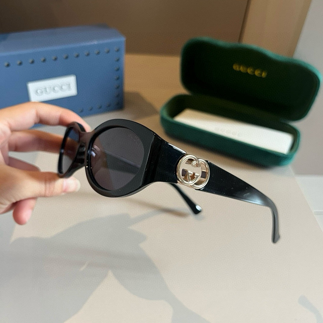 Gucci GG1662SA Slim Black Lens Sunglasses for Men & Women - detail image 3