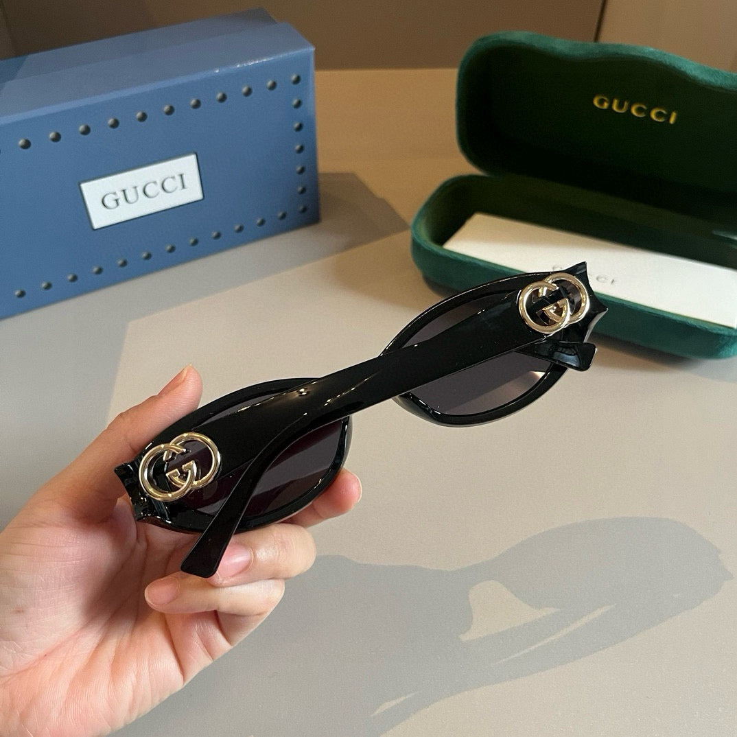Gucci GG1662SA Slim Black Lens Sunglasses for Men & Women - detail image 4