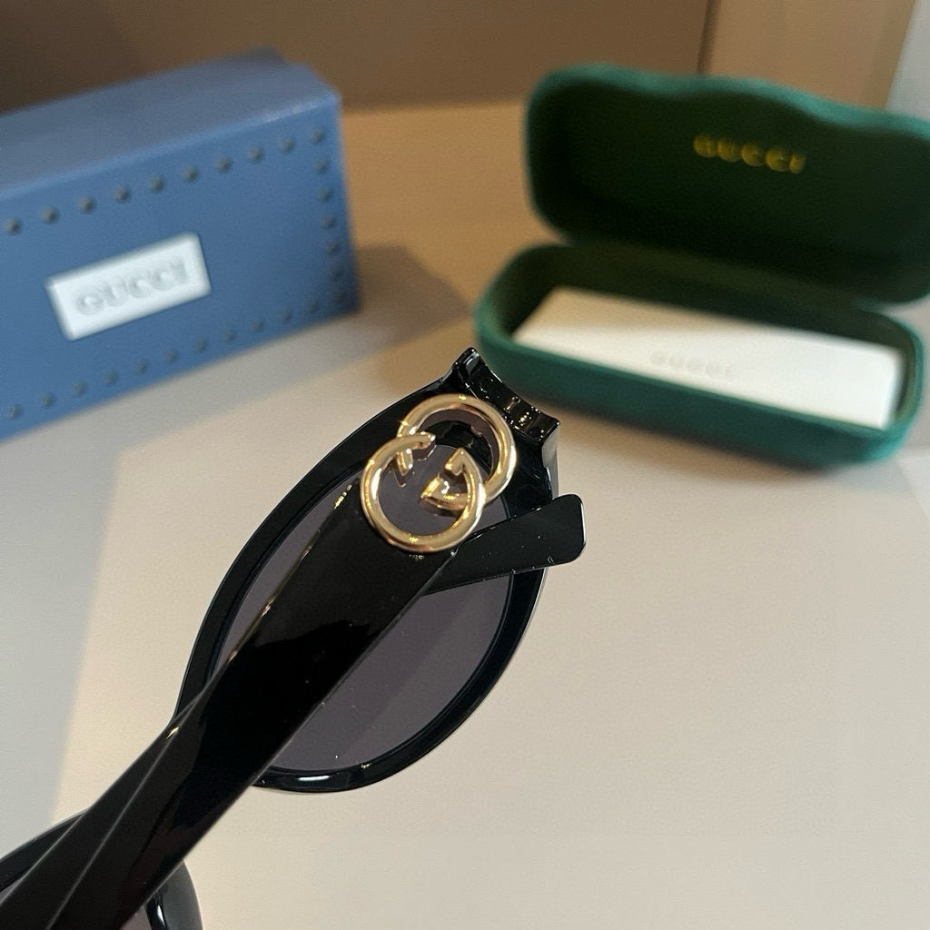 Gucci GG1662SA Slim Black Lens Sunglasses for Men & Women - detail image 7