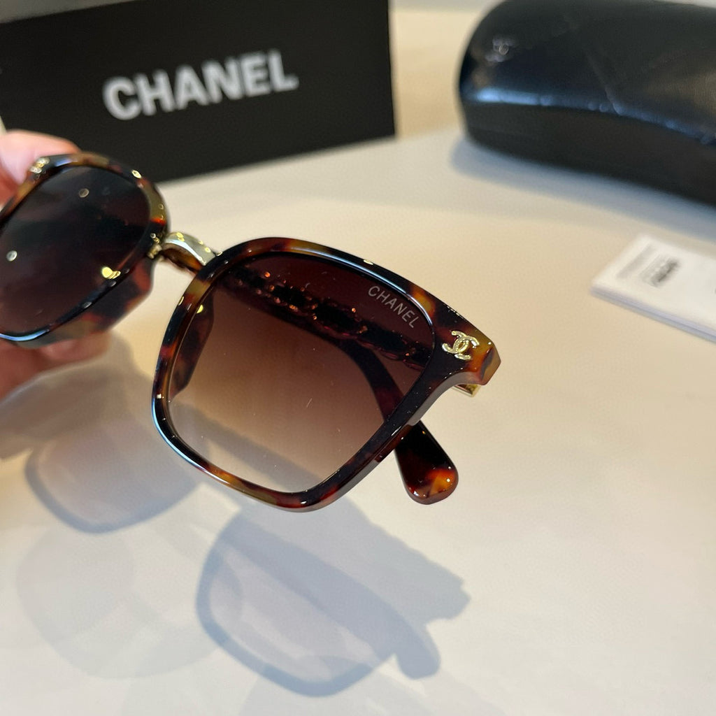 Chanel Oversized Red Lens Sunglasses for Men & Women - detail image 7