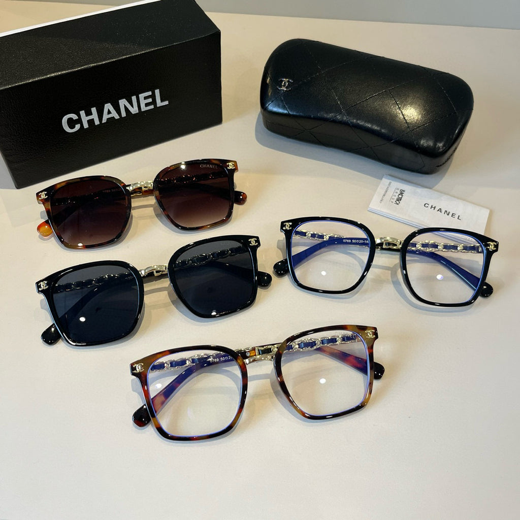 Chanel Oversized Red Lens Sunglasses for Men & Women - detail image 12