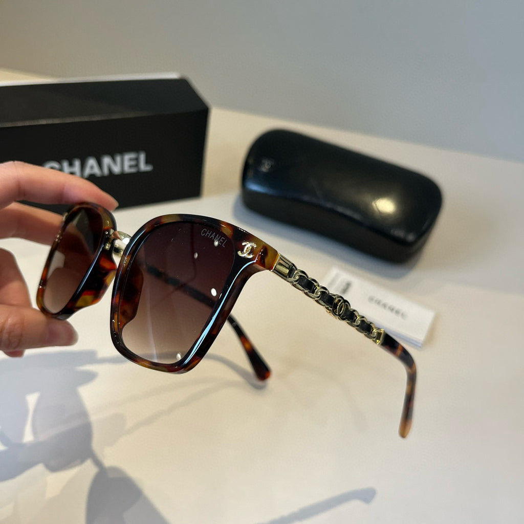Chanel Oversized Red Lens Sunglasses for Men & Women - detail image 4