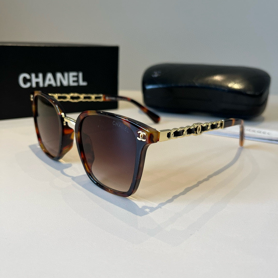 Chanel Oversized Red Lens Sunglasses for Men & Women - detail image 3