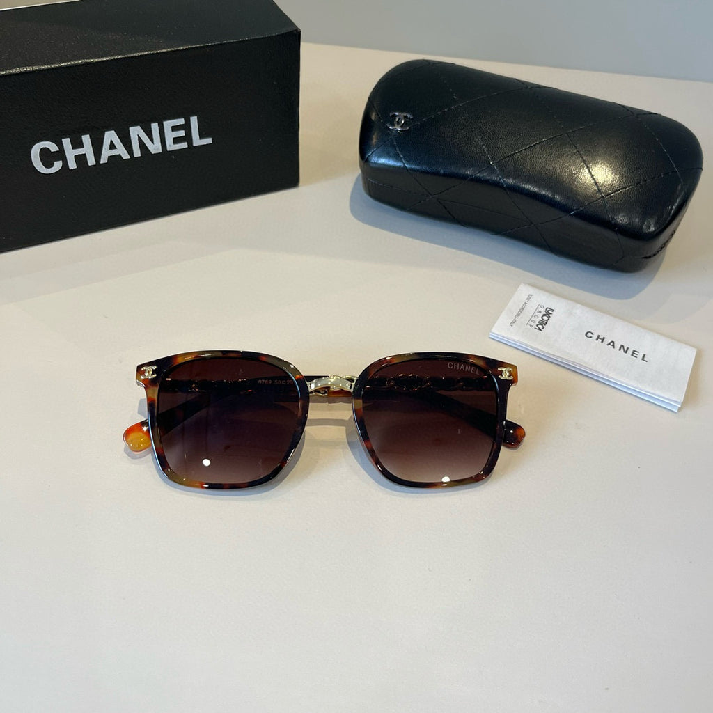 Chanel Oversized Red Lens Sunglasses for Men & Women - detail image 9