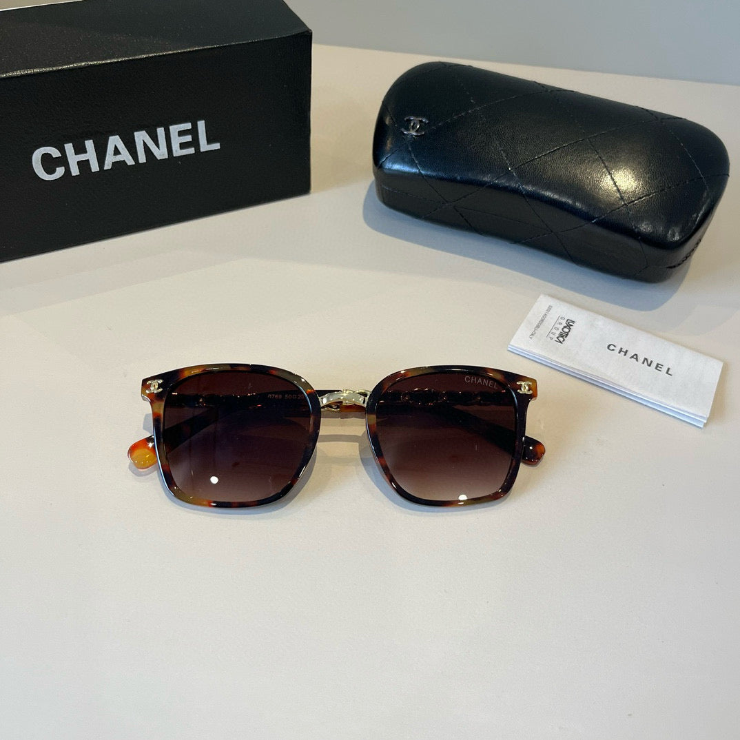 Chanel Oversized Red Lens Sunglasses for Men & Women - detail image 9