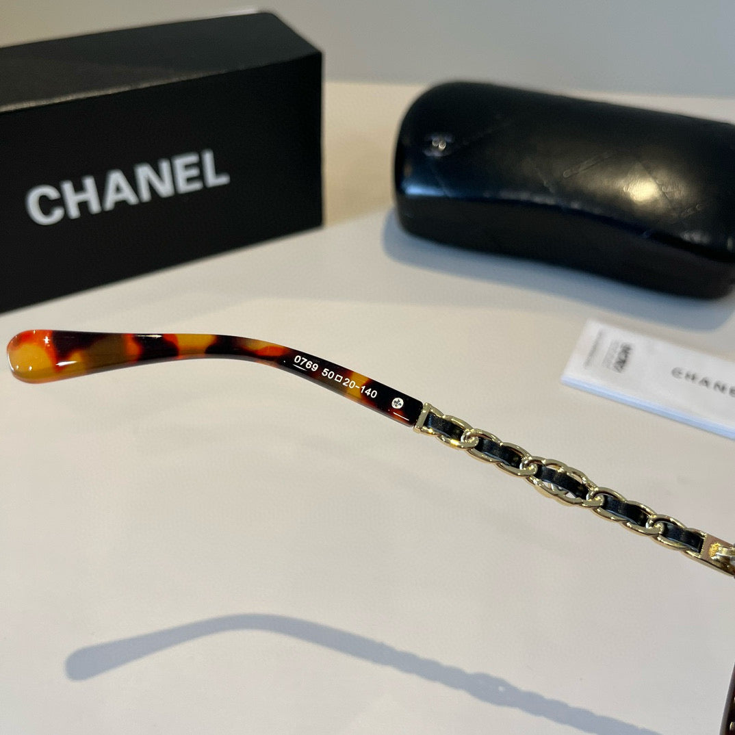 Chanel Oversized Red Lens Sunglasses for Men & Women - detail image 11